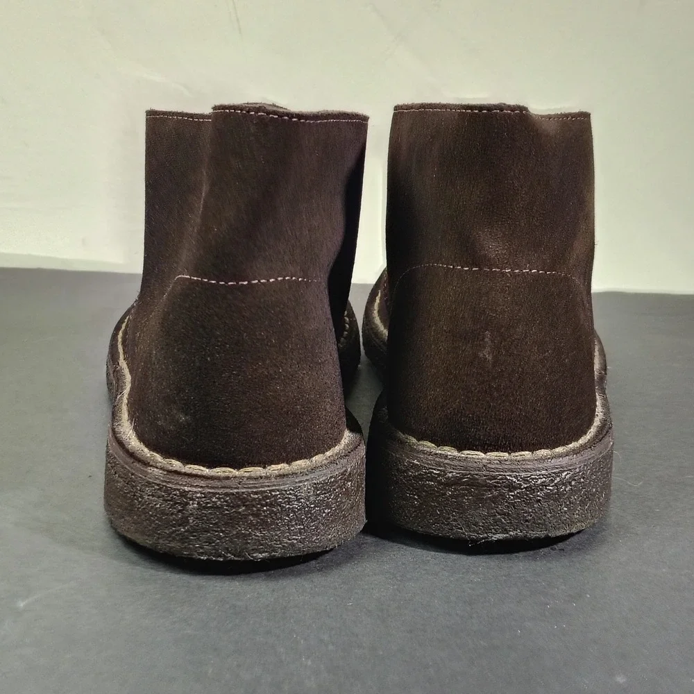 Clarks Desert Boot Mens 10 Brown Suede Chukka Crepe Sole 31692 Classic Casual